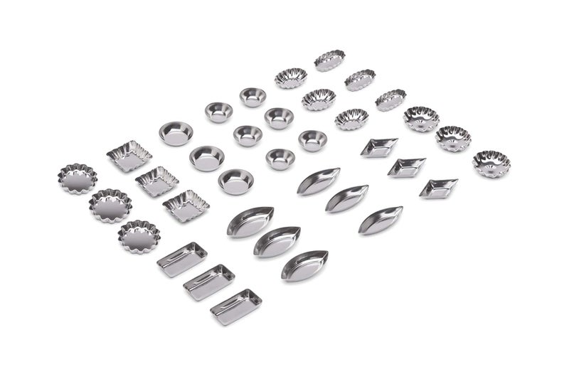 Fox Run 3620 Mini Tartlet Set, Tin Plated Steel, 36-Piece - Image 5